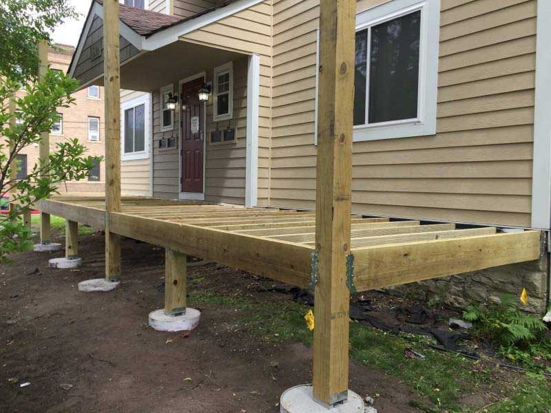 Front Porch Installing